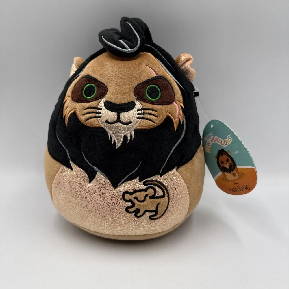 Disney Lion King Squishmallows Original Disney 8 Inch Scar Plush 2024 NWT